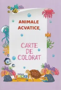 Animale acvatice. Carte de colorat