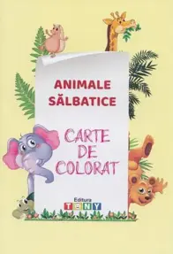 Animale salbatice. Carte de colorat