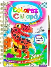 Colorez cu apa: Dinozauri + Pensula