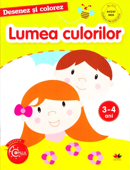 Desenez si colorez. Lumea culorilor 3-4 ani