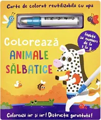 COLOREAZA ANIMALE SALBATICE  - REUTILIZABILA CU APA