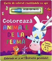 COLOREAZA ANIMALE DE LA FERMA - REUTILIZABILA CU APA