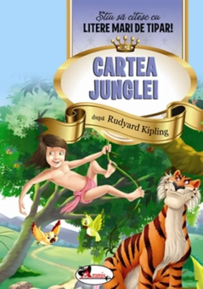Cartea junglei - Stiu sa citesc cu litere mari de tipar! (resigilat)