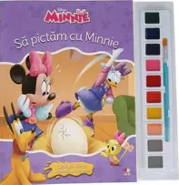 Disney. Minniea. Sa pictam cu Minnie. Carte de colorat cu pensula si acuarele