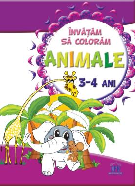 Învățăm să colorăm - Animale - 3-4 Ani