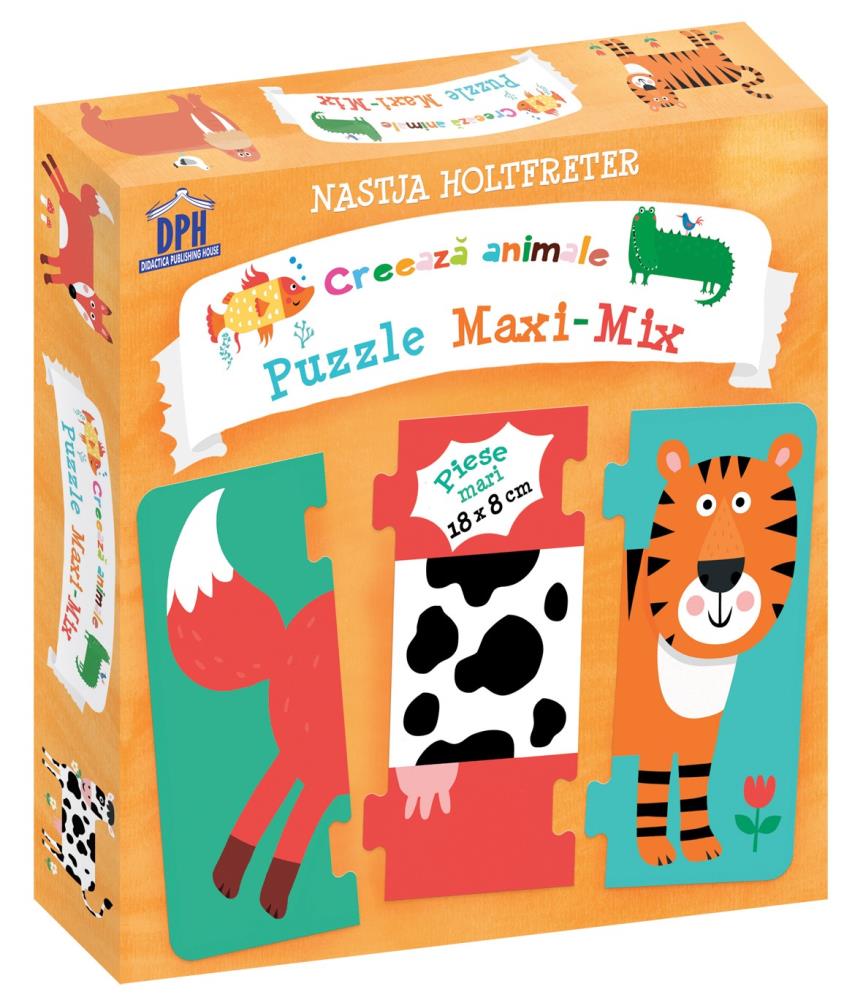 Creeaza animale - Puzzle Maxi-Mix