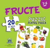 Puzzle pentru podea - Fructe - 3-6 Ani