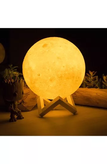 Pachet Descopera bucuria de a trai + Lampa Luna Plina 3D 	