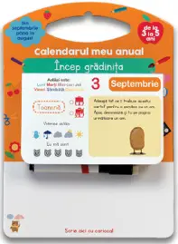 Calendarul meu anual: Incep gradinita - de la 3 la 5 ani