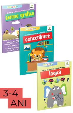 Pachet Cărți de colorat și alte activități pentru copii 2