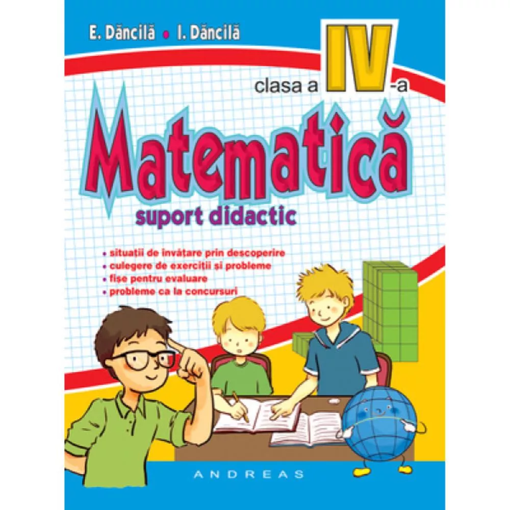 Matematica clasa a IV-a, suport didactic (color)