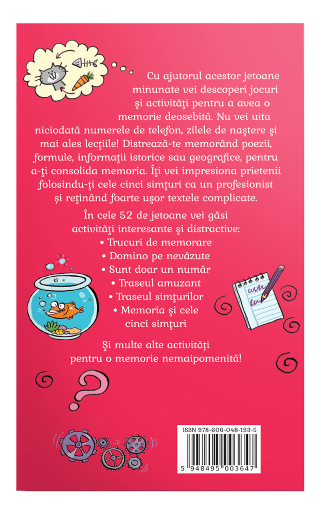 52 de jetoane pentru a avea o memorie buna