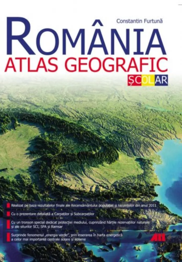 Romania. Atlas Geografic Scolar  - Ed.2