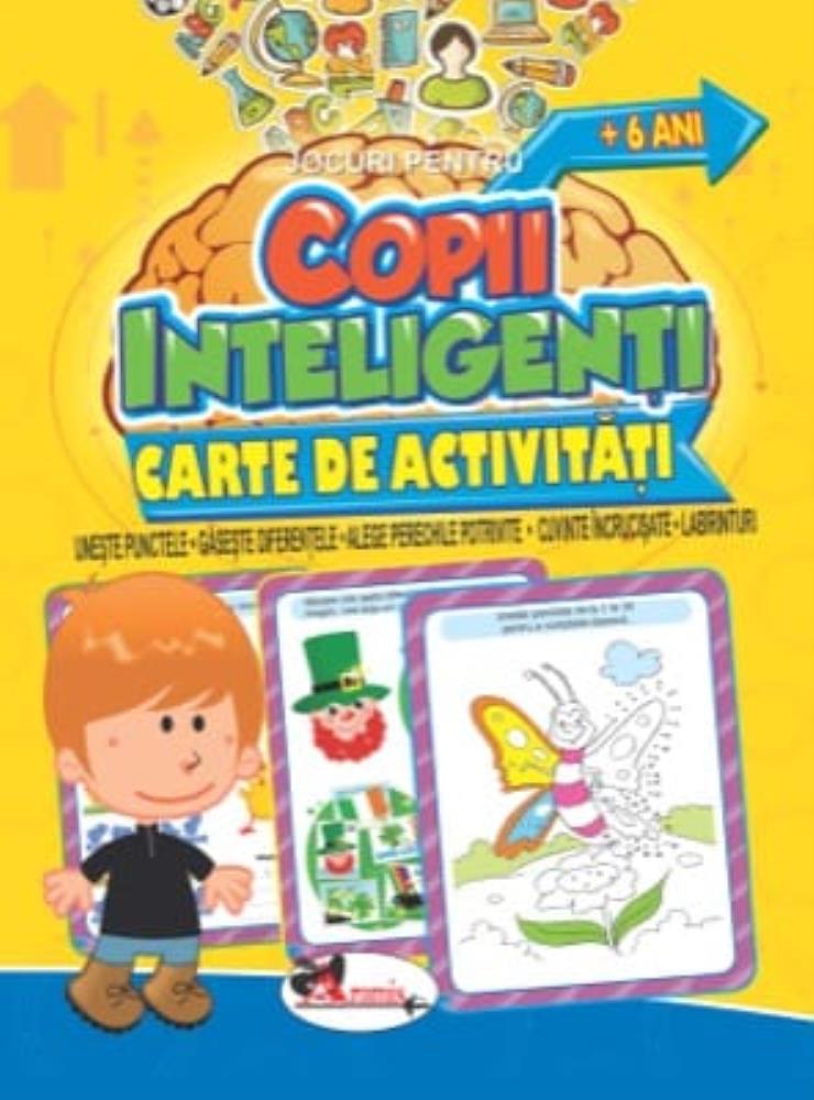 Jocuri pentru copii inteligenti, +6 ani. Carte de activitati